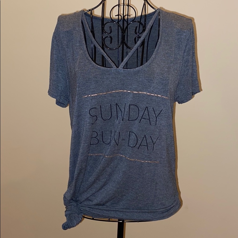 DANSKIN Sunday BUN-DAY shirt